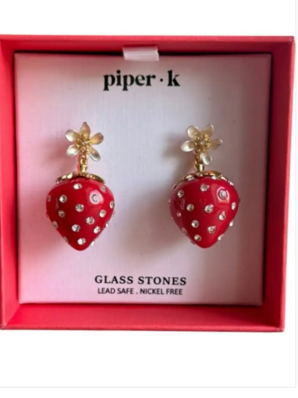 Piper K Strawberry Earrings